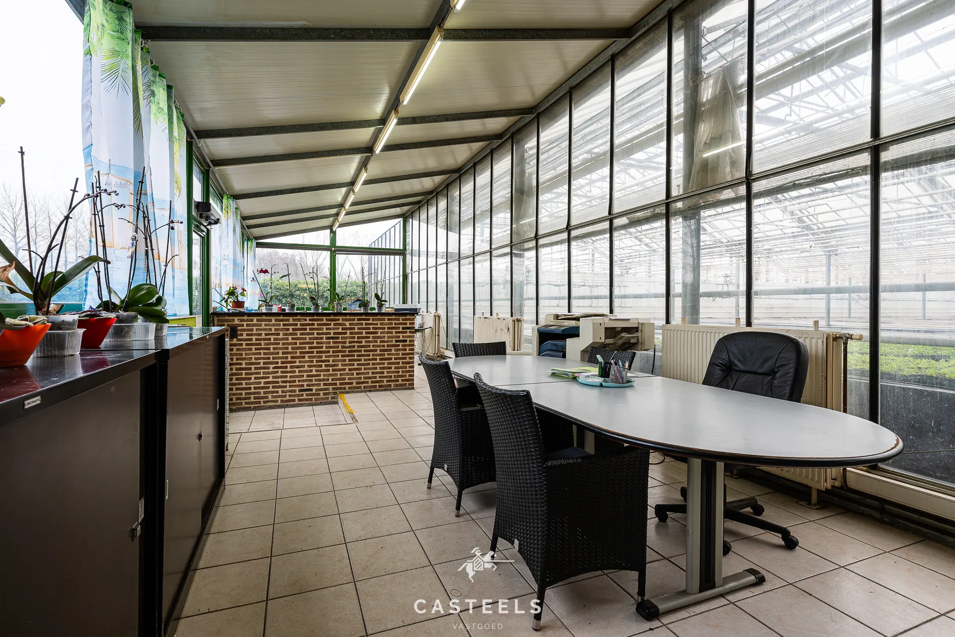 Afbeelding Tuinbouwbedrijf (1,98 ha) met 9.400m² serres en bedrijfswoning nabij E17/R4 - Casteels Vastgoed
